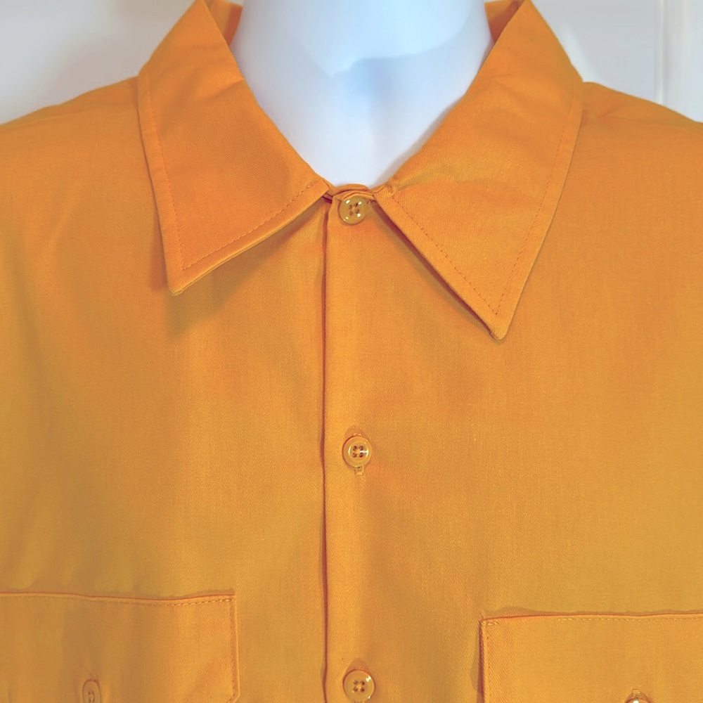 Dickies Burnt Orange Short Sleeve Stain Resistant Work Shirt 2XL NWT - Picture 7 of 14